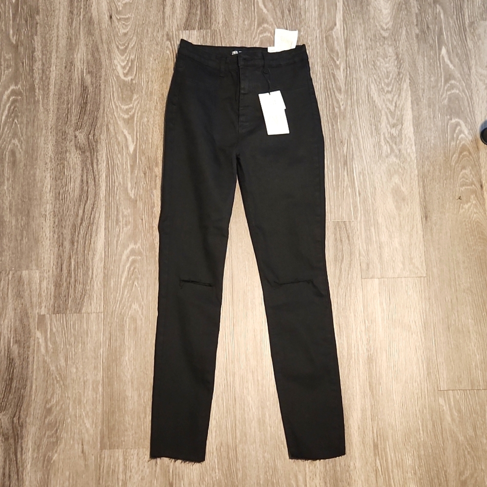 Woman's Zara black skinny denim jeans Euro 38/USA 6